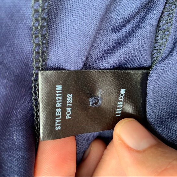 Lulus Flow On Navy Blue Floral Print Romper Medium - Picture 14 of 14